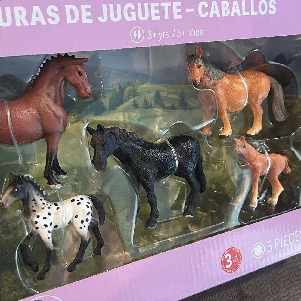 HORSES Figures Playset - 5 pieces NEW